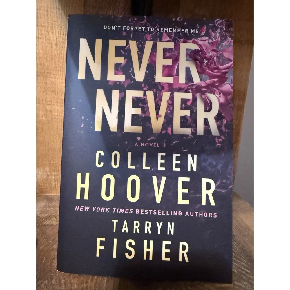 Colleen Hoover Set of 4 Books Never Never, Novem 9, Heart Bones, It Ends with Us